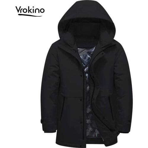 New Winter 2020 Thick warm mens jacket Fashion casual mens high-quality liner detachable down jacket Brand clothing