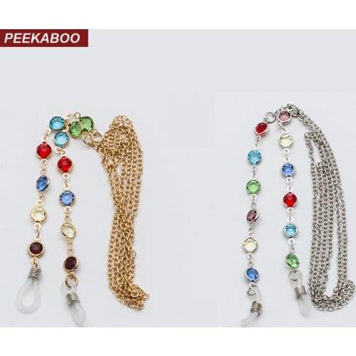 Peekaboo reading glasses chain glasses slip strap neck cord fashion cord for sunglasses chains for women accessories