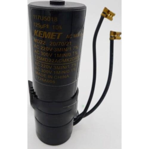 Original new KEMET 220VAC 125UF 117U5018 220V125uf electrolytic capacitor start capacitor VAC warmly for 1 year