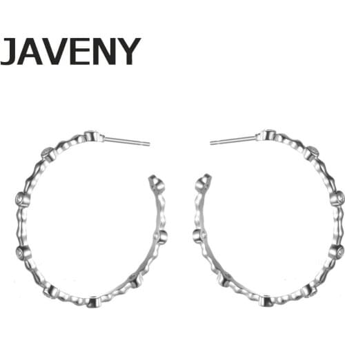 925 Sterling Silver Jewelry Female Gemstone Hoop Earings for Women 2019 Statement Jewel Accessories Christmas Party Gifts