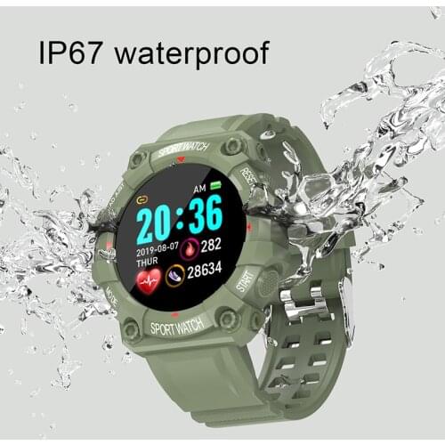 For FD68 Smart Watch Lightweight TPU Wristband HD Waterproof Bluetooth Blood Pressure Monitor Tracker Skin-friendly Sport Watch