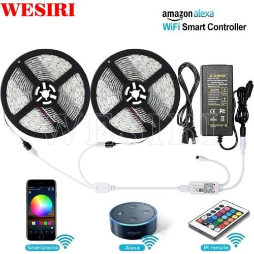 DC12V 5m 10m 5050 SMD 60leds/m RGB/RGBW LED Strip Light Wifi Wireless Smart Phone(Android/IOS) Controlled LED Strip Light Kit