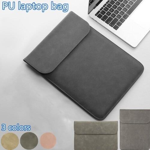 ZUIDID Ultra-thin PU Portable Ipad Notebook Computer Macbook Computer Case Sleeve Vertical Liner Bag Laptop Bag