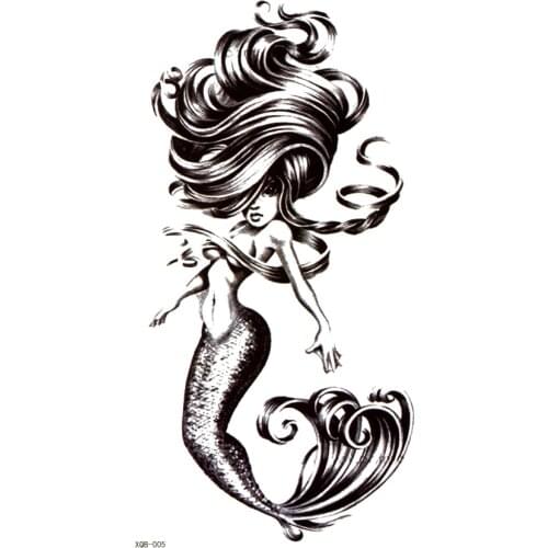 10pcs Mermaid Waterproof Temporary Tattoos Men Harajuku Tatoo Animal Temporary tattoos adhesive tattoo flash tatoo man sticker