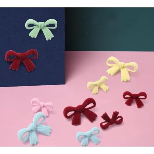 10Pcs/Set College Style Shirt Cute Bow Button Knit Sweater Dress Color Jewelry Accessories
