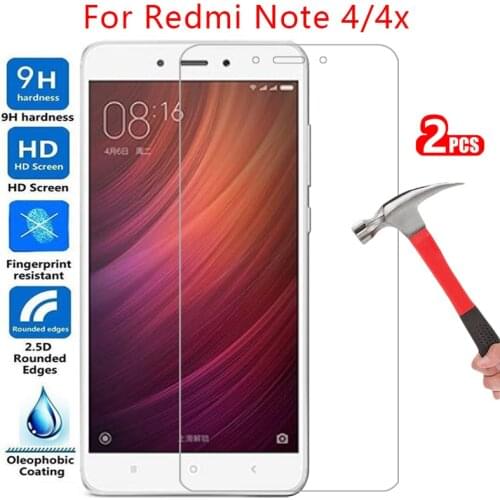 Tempered glass screen protector for xiaomi redmi note 4x 4 x case cover on note4 note4x not x4 not4 not4x protective phone coque