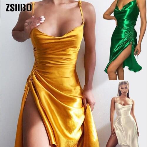 Women Summer Dress 2021 New Fashion Sexy Side Condole Pure Color Cultivate Show Female Calf Dress Vestido De Mujer TXQ33002