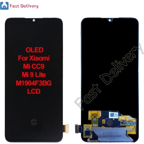 OLED For Xiaomi Mi CC9 Mi 9 Lite LCD Display Touch Screen Digitizer Assembly For Xiaomi Mi M1904F3BG lcd Replacement Accessory