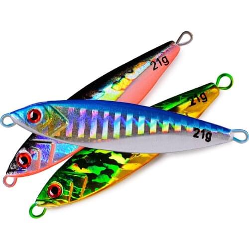1PC Metal Fishing Lures 14g 21g 30g Lead Fishing Baits Metal Slow Jig Jigging Spoon Spinner Artificial Hard Bait Fishing Tackle