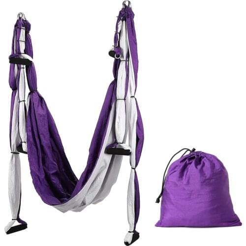 2.5*1.5M Aerial Yoga Swing Ultra Strong Anti-gravity Yoga Hammock/Sling/Inversion Tool OR ( Ceiling Hanging + Extension Straps )