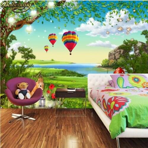 Beibehang Forest squirrels papel de parede 3D cartoon childrens room living room TV backdrop wall paper large mural wallpaper