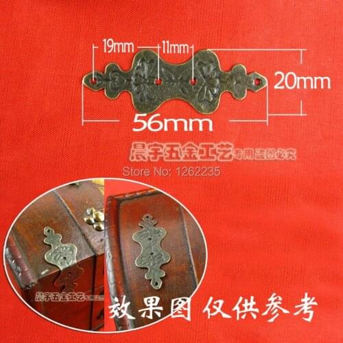 56 * 20mm Short side of Hemming Gift Box Accessories Luggage accessories Jewelry PACKER angle Wholesale