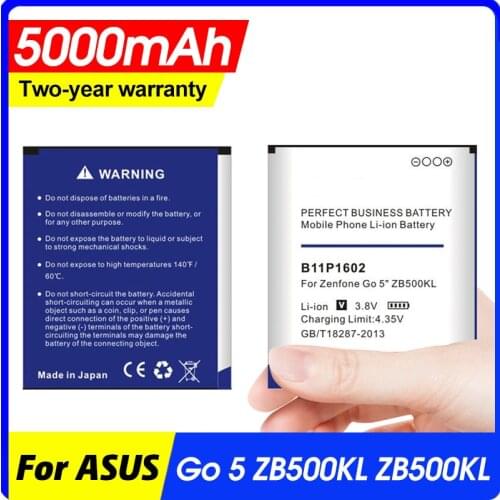 5000mAh B11P1602 Battery for ASUS Zenfone Go 5" ZB500KL X00AD X00ADC X00ADA mobile phone battery