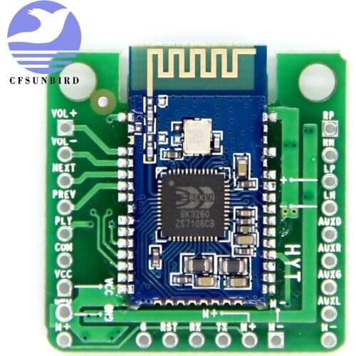 Bluetooth V4.2 Audio Amplifier Board Stereo BK3260 Module Serial AT Command Renamed Dual Mode SPP Digital BLE Digital IOS