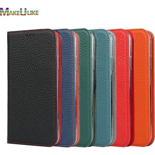 Genuine Leather Flip Case For iPhone 6 6S 7 8 Plus X XR XS Max SE 2020 12 Mini 11 Pro Max Cover Strap Magnetic Phone Bags Cases