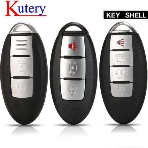 Kutery Smart CardRemote Key Shell Case For Nissan Sunny ALTIMA MAXIMA Murano Versa Teana Sentra Rogue 2 3 4 Buttons