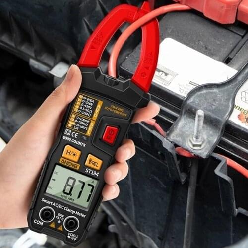 ST194 6000 Counts 600V DC/AC Digital Clamp-on Multimeter Current Tester True RMS Amp Meters Capacitor Meter Test
