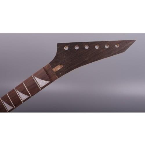 25.5 INCH unfinishede lectric guitar neck 24 fret floyd rose locking nut. maple made and rosewood fingerboard 031