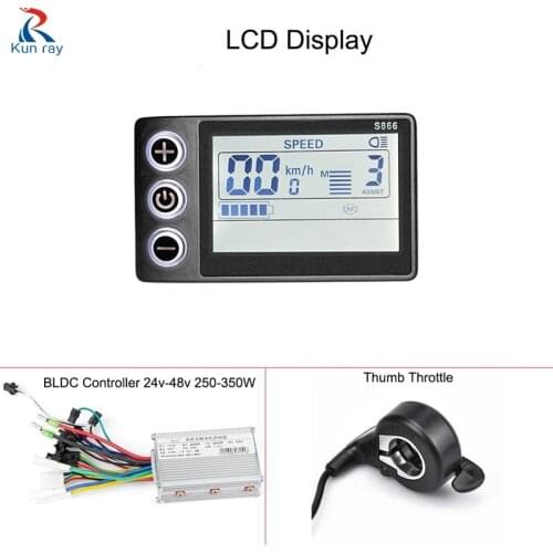 KUNRAY EBike Controller 48V LCD E Bike Display 24V 36V 350W Speed Controller For Brushless Motors Bicycle Conversion Kits