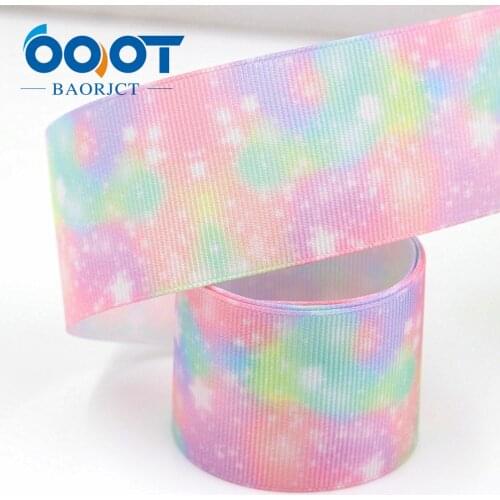 1-1/2" Wide 38mm Rainbow gradient Printed Grosgrain Ribbon 10 Yards DIY For Hair Bows & Crafts Wedding Birthday Party decoration