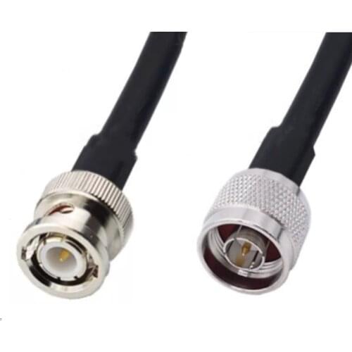 N Male To BNC Male connector 5D-FB 50-5 Coaxial RF Adapter Jumper Cable 50ohm