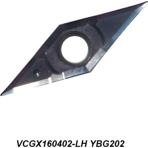 Original VCGX 160402-LH VCGX160402-LH YBG202 Tool Holder For External Machining Turning Tool Of CNC Carbide Insert 10 Pcs/box