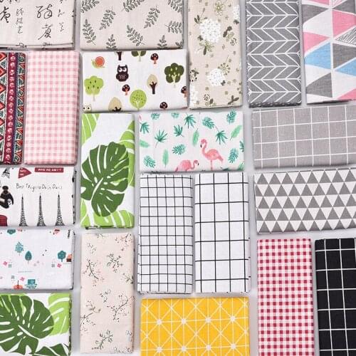 Printing Fabric for DIY Pillow Cover, Curtain,Table Linen ,Patchwork Cloth,DIY Sewing Quilting Material 1m x 1.5m