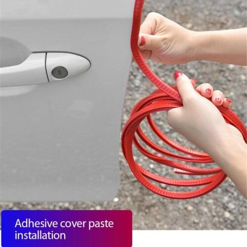 5M Car Door Trips Rubber Edge Protective Strips Side Doors Moldings Adhesive Scratch Protector Vehicle Car Exterior Parts