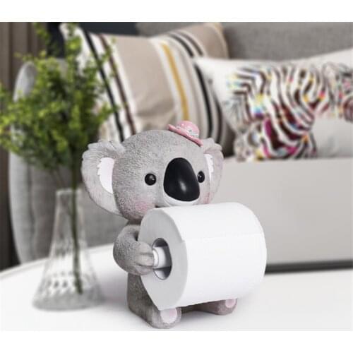 Cute Resin Creative Animals Paper Towel Holder Living Room Bathroom Toilet Paper Holder Toilet Paper Box Paper Towel Holder Roll