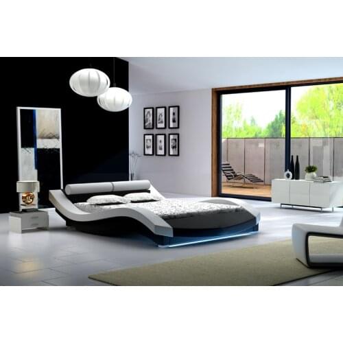 Modern bedroom furniture leather bed king bed queen bed with genuine leather