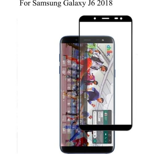 Ultra-Thin screen protector Tempered Glass For Samsung Galaxy J6 2018 full Screen protective For Samsung Galaxy J 6 2018