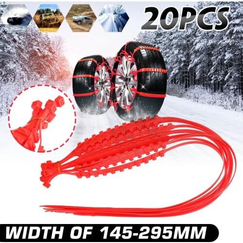10/20/30x Universal Mini Winter Tires Wheels Snow Chains Car-Styling Anti-Skid Winter Outdoor Roadway Safety Driving Accessories