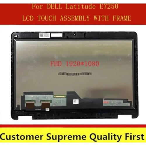 FOR DELL Latitude E7250 7250 LCD Screen LP125WF1 SPG1 LCD Assembly FHD 1920*1080 LCD Touch Screen