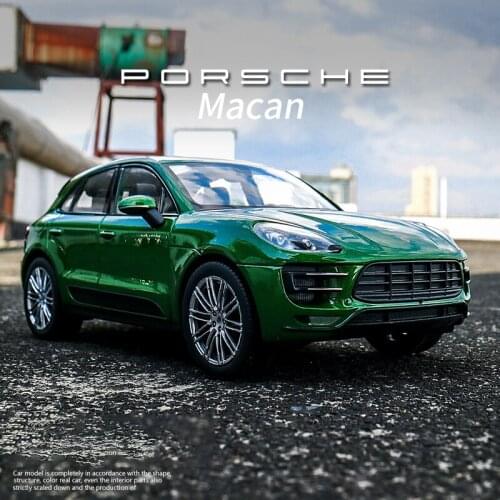 1:24 Porsche Macan Turbo Alloy Car Model Diecasts & Toy Vehicles Collect Car Toy Boy Birthday gifts