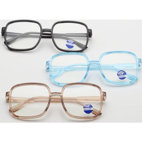 1PC Vintage Trends Office Anti Blue Light Oversized Glasses Computer Women Blue Blocking Gaming Big Size Men Eyeglasses Frame