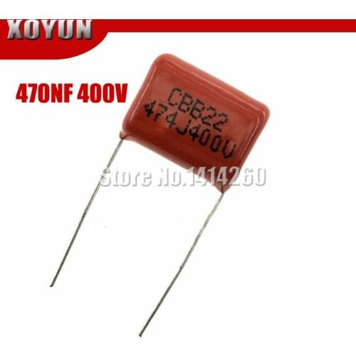 10PCS 400V474J 0.47UF Pitch 15mm 470NF 400V 474 CBB Polypropylene film capacitor