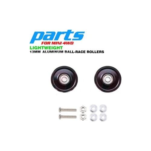 2pcs Tamiya 4WD Parts Self-learning Accessories/4WD Tamiya Guide Rollers/Aluminum Alloy Normal Type/13mm Rollers A Pair