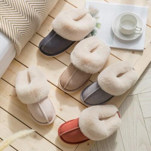 2020 Fashion Women Wintere Slippers 6 Style Indoor Bedroom Lovers Couples Shoes Fashion Warm Shoes Flat Flat Non-slip Slipper