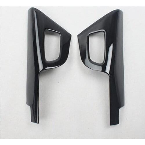 Agate Black Wood Anti-Scratch Front Door Interior Handle Decorated Frame For Tyota Hiace 200 2005060 08 09 1011 1213 1415 CAA277