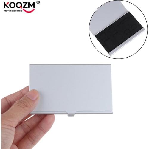 Aluminum Alloy Portable 3 In 1 Aluminum For SD Card Holder Memory Cards Storage Box Case Holder Protector Easy Carry