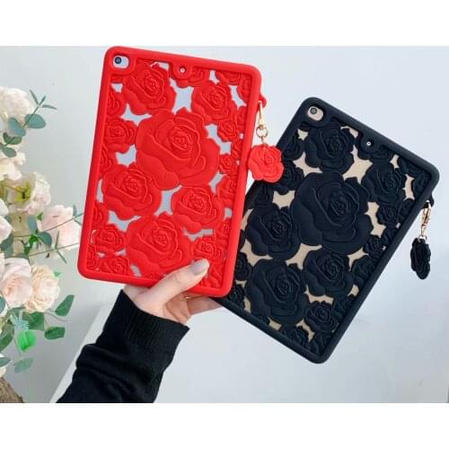 Fashion Case For iPad 11 5th 6th 9.7 2017 2018 Air 2 Pro 9.7 7th Gen 10.2 Mini 1 2 3 4 5 Tablet Silicon Girl Stand Cover + pen