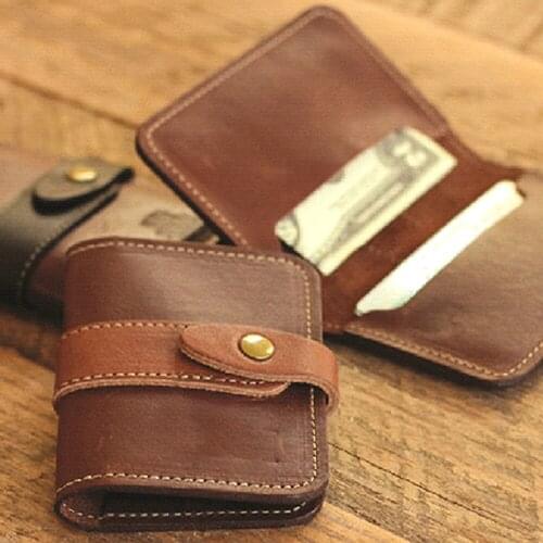 Designer folding leather craft wallet card holder with button belt set knife mould cutting die template hand punching tool set