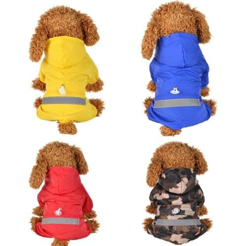Dog Raincoat for Dogs Pet Hoodies Rain Coat Waterproof Dogs Clothes for Rain French Bulldog Rain Coats Puppy Dog Rain Clothes