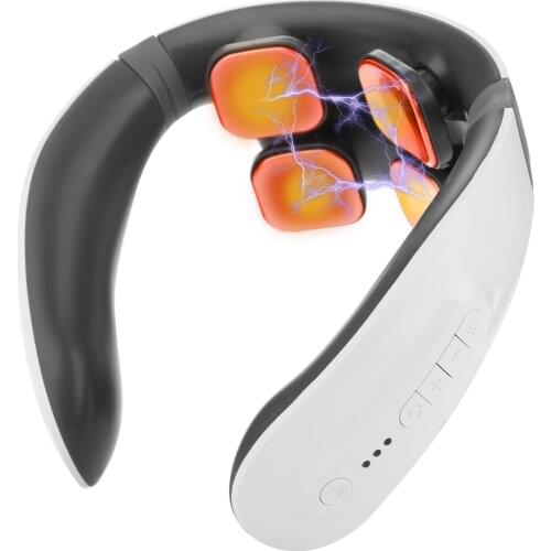 Electric Neck Massager Smart Neck Massager 4D Electrotherapy Apparatus Body Massage 18 Levels for Massage Relaxation