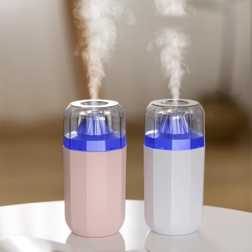ELOOLE Air Humidifier Mini USB Aromatherapy Diffuser Spray Diffuser Mute Humidification With Colorful Light For Room Car Office