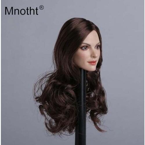 Mnotht Toy 1/6 female head sculpt GC012 Beauty Western HeadCarving Model For 12in Action Figure Female Soldier Body Model Toy m3