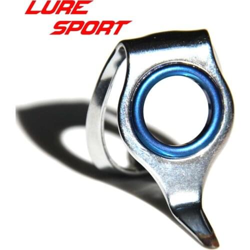 LureSport 4pcs Heavy Duty LRX guide one-piece frame Blue Ring Rainbow Ring Fishing Rod Building component Repair DIY Accessory