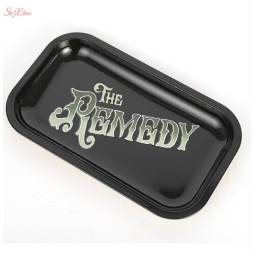 18cm*14cm Tobacco Rolling Metal Tray Rolling Papers Cigarette Tool Tobacco Storage Plate For Herb Grinder Smoking Accessories 5z
