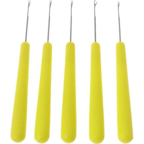 Plastic Handle Latch Crochet Hook 5Pcs Crochet Hook Latch Lock Needle Rug Making Knitting Interlock DIY Craft Tool