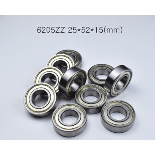 6205ZZ 25*52*15mm 1Piece free shipping bearings metal sealing bearings 6205 6205Z 6205ZZ CHROME STEEL DEEP GROOVE BEARING